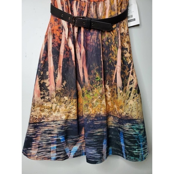 Modcloth Certifiably Sweet Cotton Dress in Trees Pink Size XXS - Picture 5 of 15